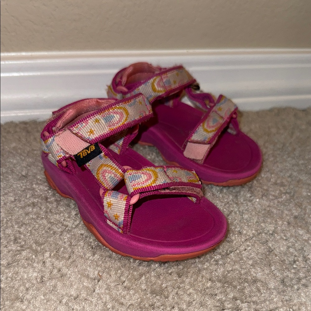 Teva Kids Pink Patterned Sandals